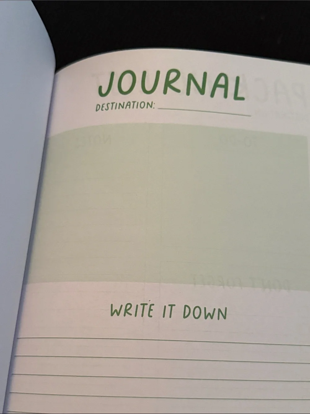 Travel Journal Notebook - Green 